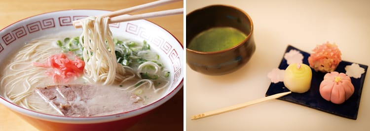 拉麵、和果子