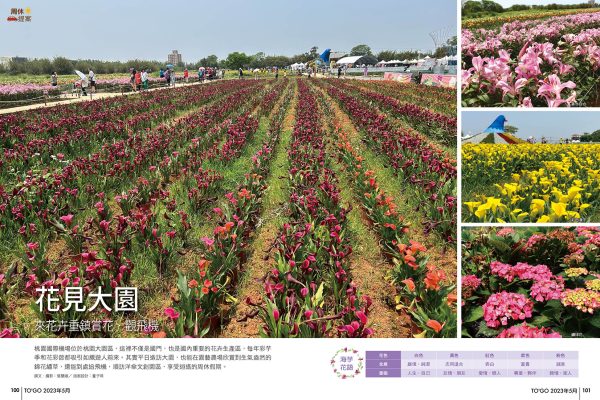 花見大園 來花卉重鎮賞花．觀飛機