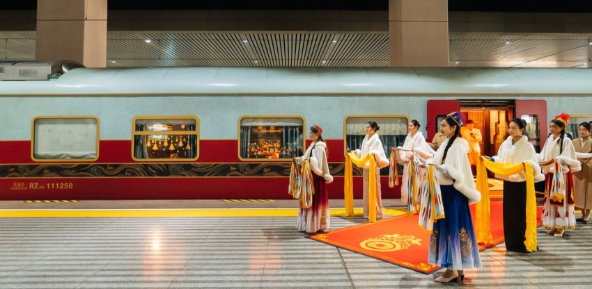 絲路夢想號的迎賓儀式