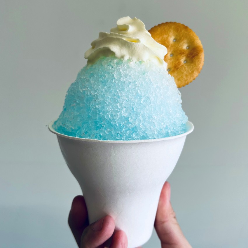 ▲龜豆冰室｜夏季必吃的藍色刨冰，清爽解渴又好拍，炎炎夏日來一碗立刻降溫！