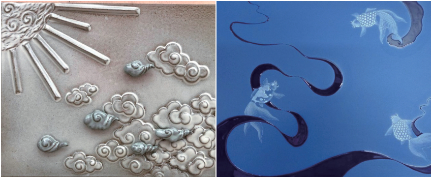 (左)蔡智勇老師 作；(右)劉武老師 作