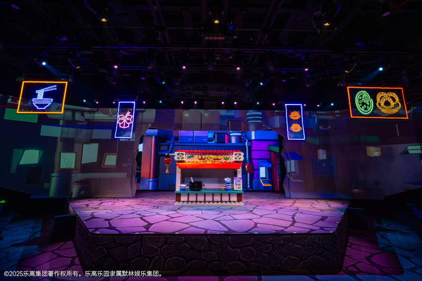 園區內主題餐廳匯集積木甜點等特色美食,構成視覺與味覺的饗宴。