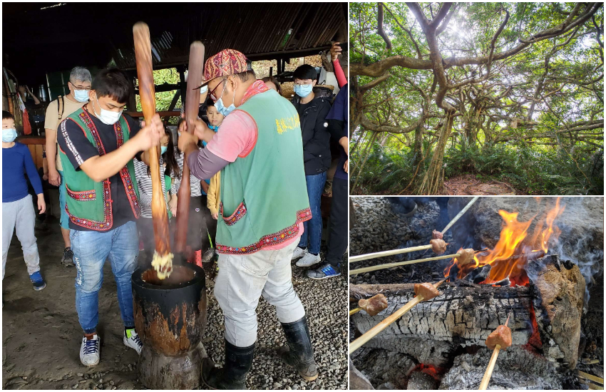 在這裡不僅能體驗傳統木頭炊事，且能品嘗布農族風味餐