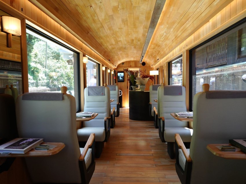 福森號是阿里山林鐵中最頂級的觀光列車,乘坐時宛如進行一趟森林浴