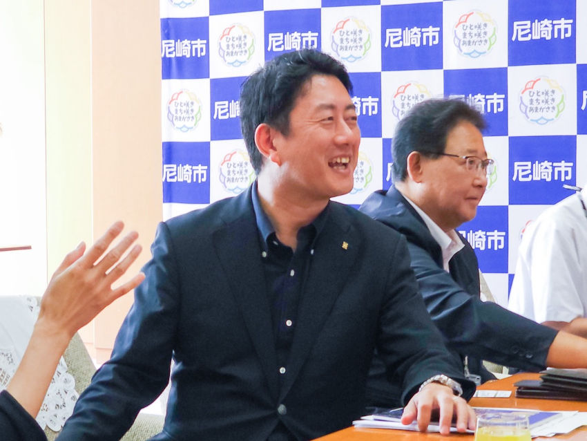 尼崎市松本市長表達誠摯歡迎數位局團隊來訪