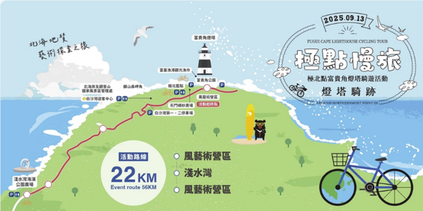 2025極北點富貴角燈塔騎遊～燈塔騎跡 北海岸地質藝術探索之旅