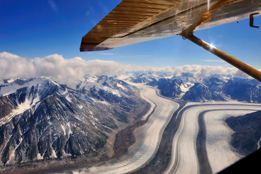Kluane 國家公園 Kluane National Park and Reserve 環繞著全球最大面積的非極地冰原(育空特區觀光廳提供)