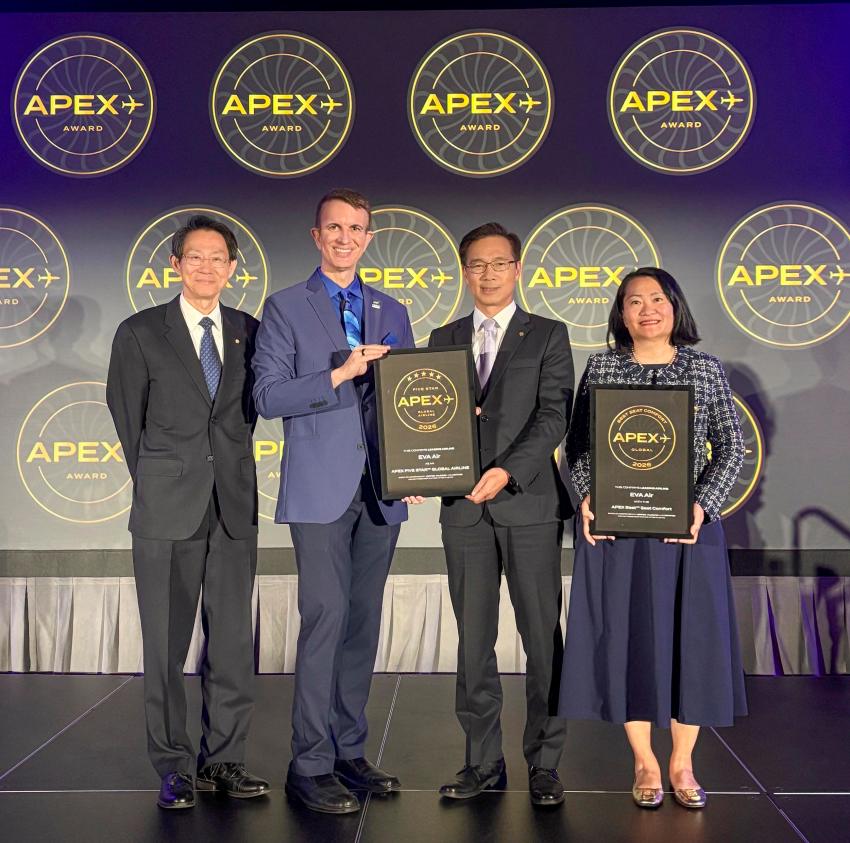 長榮航空再創佳績!獲APEX「全球五星級航空」及「最佳座椅舒適度」雙料肯定
