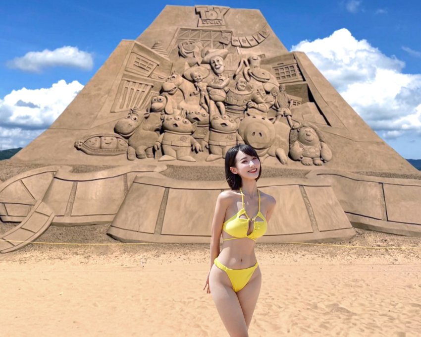 《玩具總動員》30週年紀念巨雕，以《玩具總動員3》經典海報為藍圖，打造出高達8公尺的震撼主雕