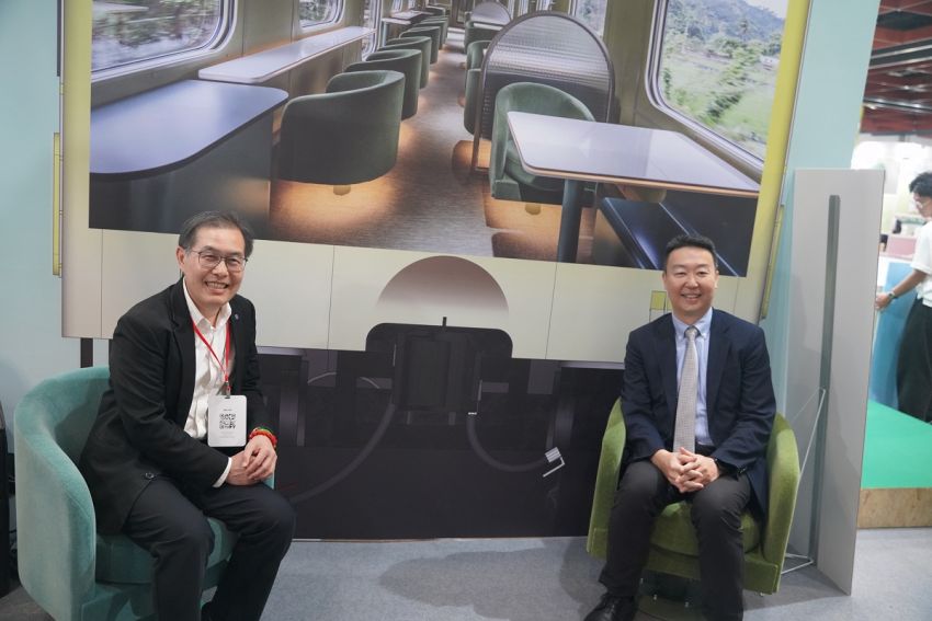 台鐵公司展出「海風號」與「山嵐號」觀光列車