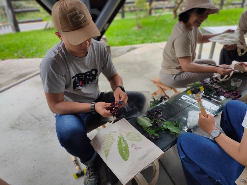 ▲植物槌染體驗