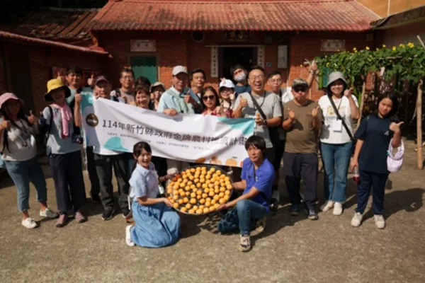 114年新竹縣金牌農村推廣計畫，媒體同業與部落客合照