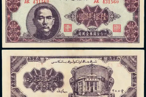 國共內戰當年發行即貶值的60億元新幣。（圖片提供：收藏家潘思源）