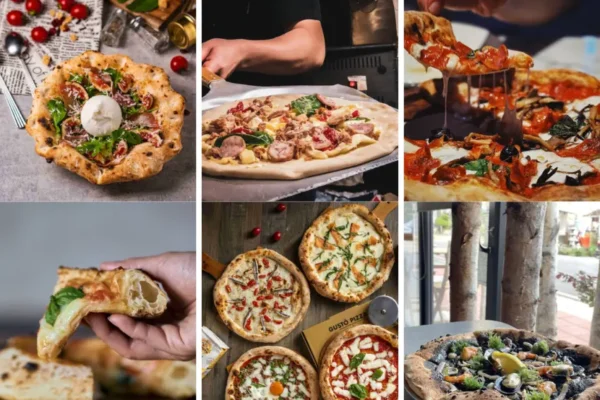 想找到獎的知名義大利餐廳，就上世界義大利美食週官網查詢。，（上排左起）GMT義大利餐廳、Botega del Vin。（下排左起）La Mole、安德睿 食表義廊、Ottimo Gelato。