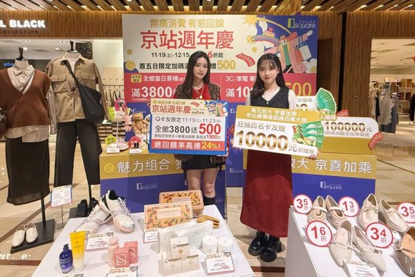 無痛消費 有感回饋 京站週年慶 11月19日-12月15日 壓軸超殺 全館6折起