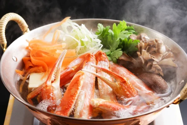 城崎溫泉松葉蟹全面解禁！西村屋Sanpou-白梅套餐-松葉蟹火鍋