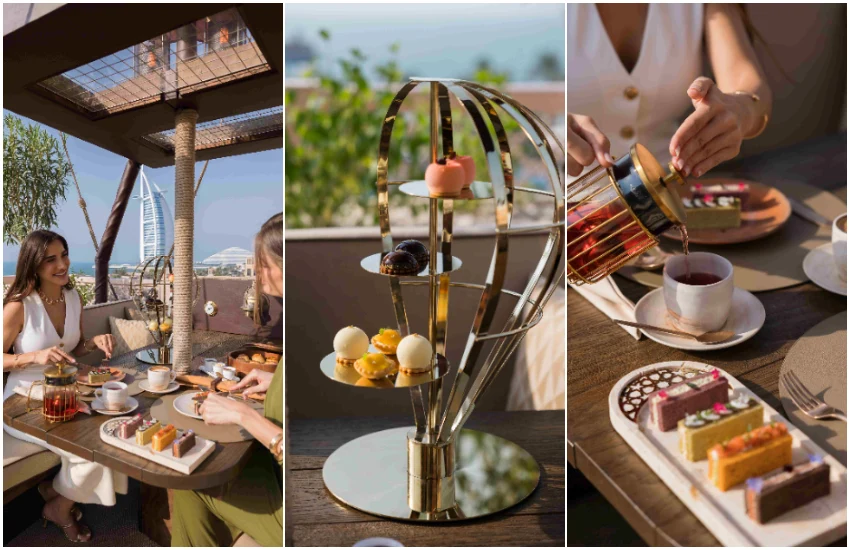 天穹下午茶以「兩種傳統，一場傳說」為主題，下午茶從英式經典與阿拉伯待客之道汲取靈感，將兩種文化的優雅與熱情交織呈現。