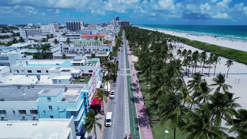 佛羅里達州邁阿密海灘陽光碧海風情