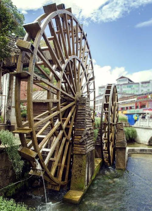 大水車是城北的地標