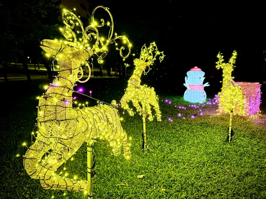 大安森林公園聖誕奇境燈區(圖片來源：臺北市政府觀光傳播局)