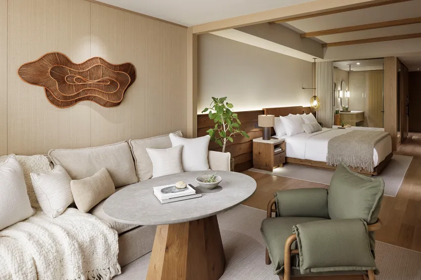 塔樓特大床客房_起居空間