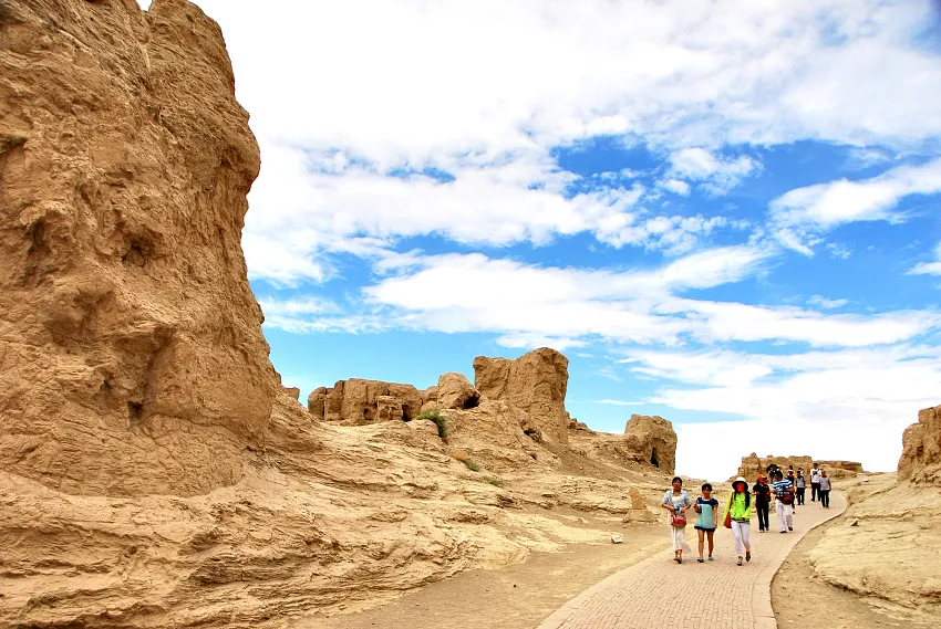 故城遺跡中仍可辨別大致結構