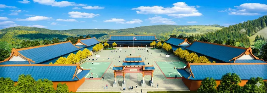 大谷地華興中學重建統合校區的模型