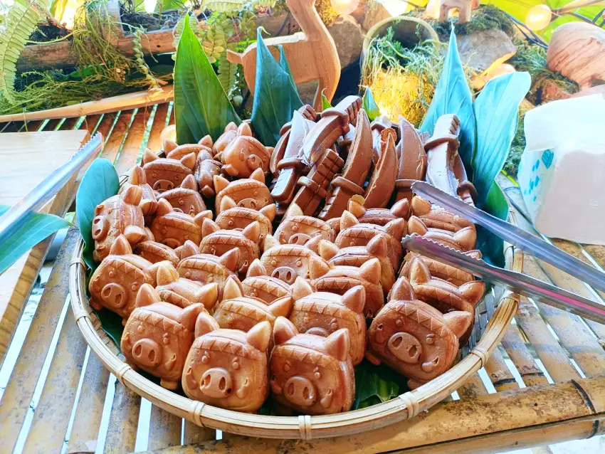 茶山山豬造型雞蛋糕