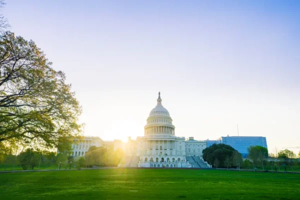 美國華盛頓特區（Washington D.C.）的美國國會大廈（United States Capitol）。
