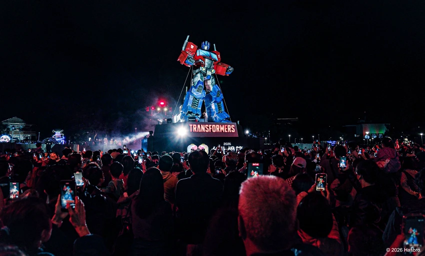 花博展區柯博文主燈狂吸人潮