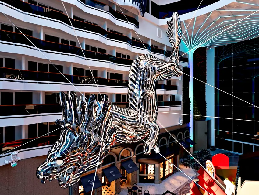 MSC 亞細亞號 - 巨龍雕塑