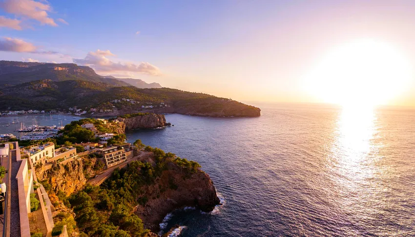 馬略卡卓美亞酒店懸崖景觀。