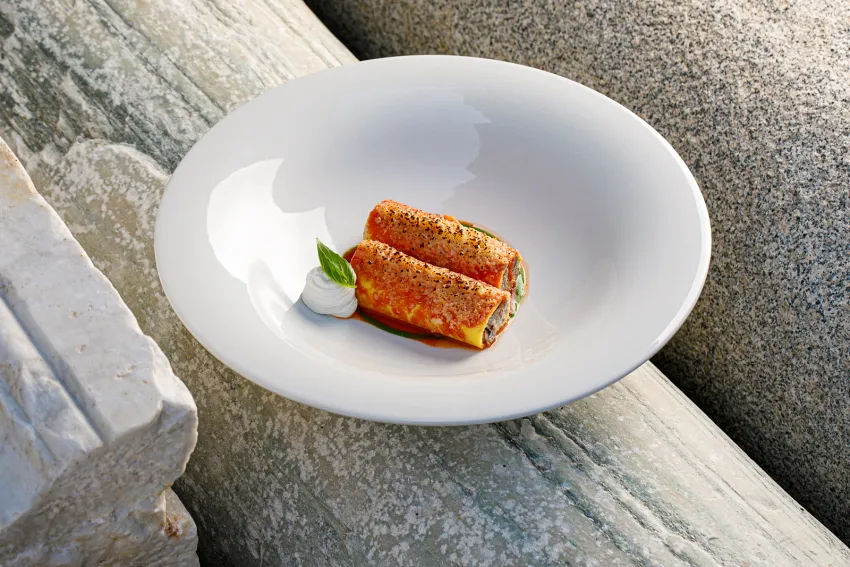 阿瑪菲修道院安納塔拉大酒店 Dei Cappuccini 餐廳_義式捲麵。