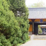 穿過神門，便是通往享堂的神道