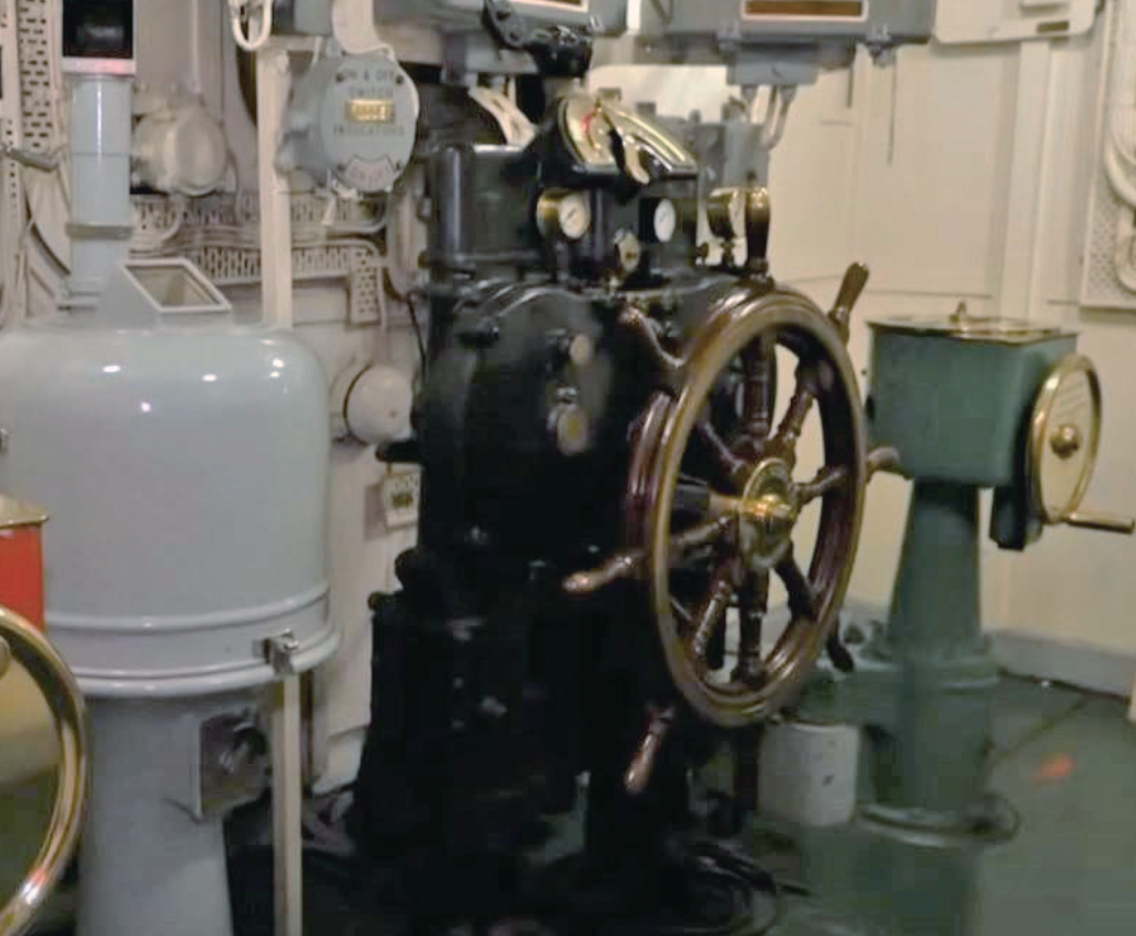 ▲HMS Belfast操舵裝置